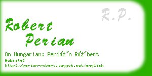 robert perian business card